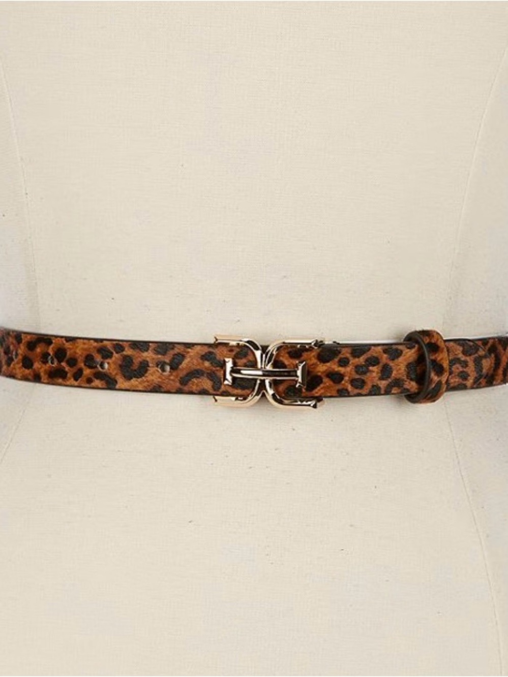 Sam Edleman 30mm Leopard Print Leather Waist Belt - Brown